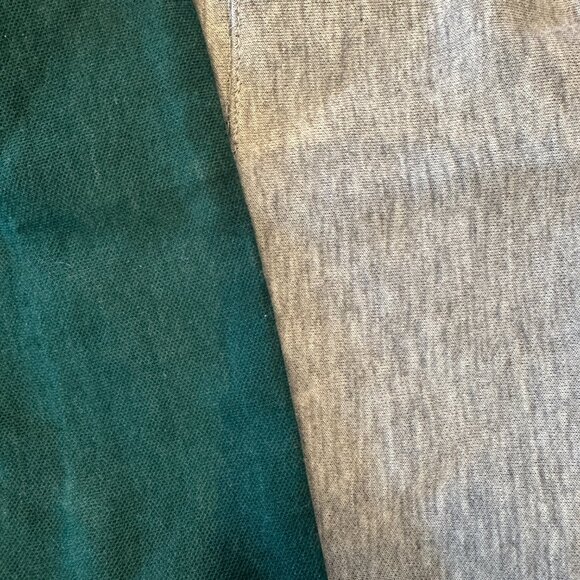 COS Please Back Tunic Top Dark Forest Green with Gray Interior Small EUC - Picture 3 of 8